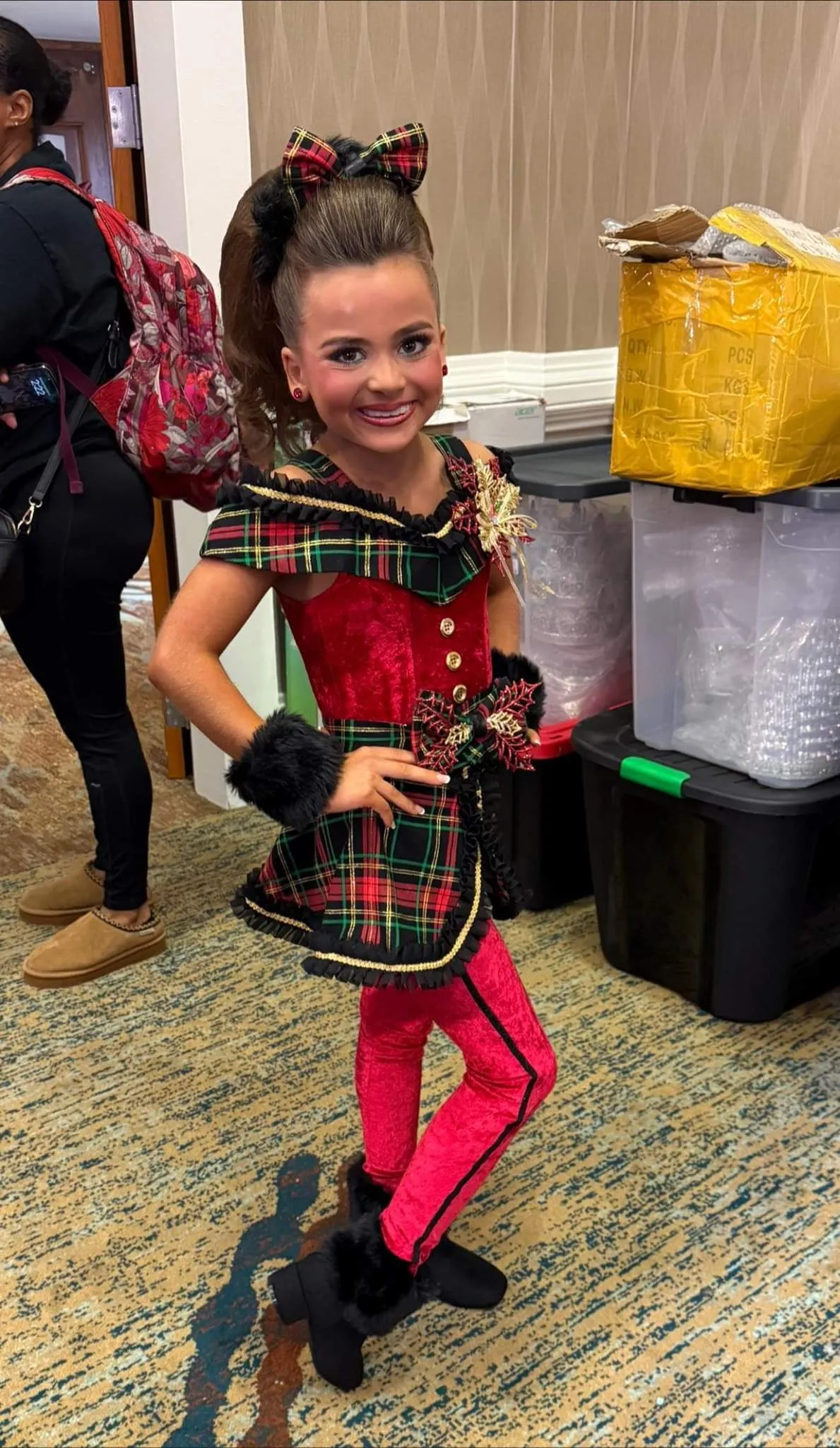 Red Plaid Christmas Wear 