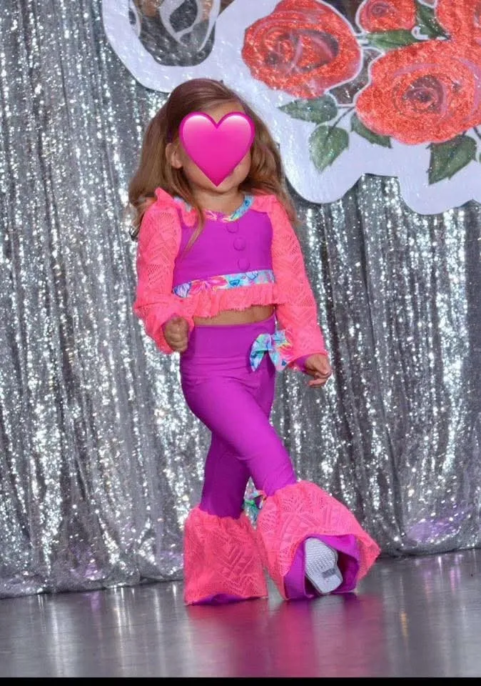 Pink and Purple Casual Wear 