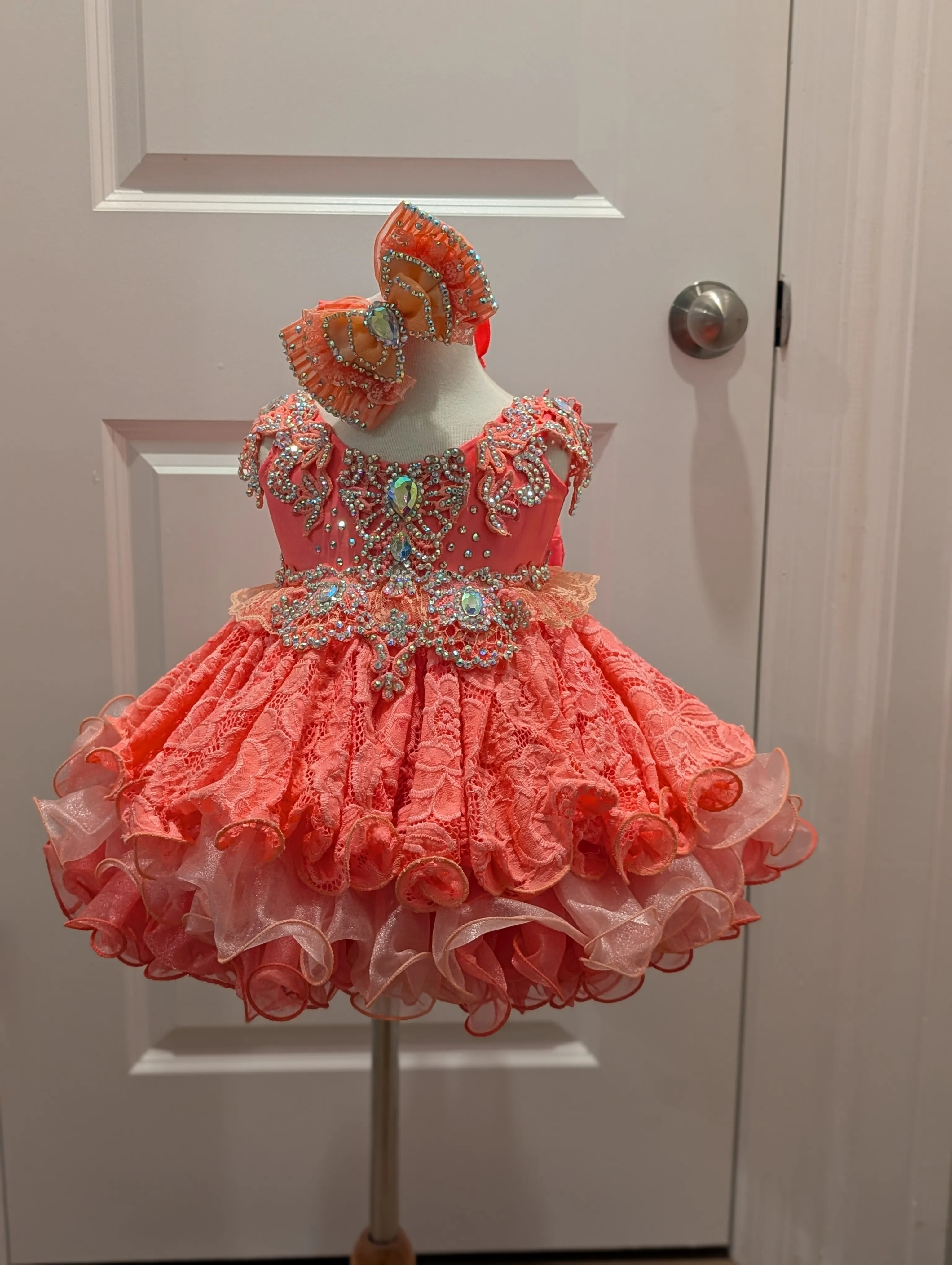 Neon Coral Gemics Babydoll