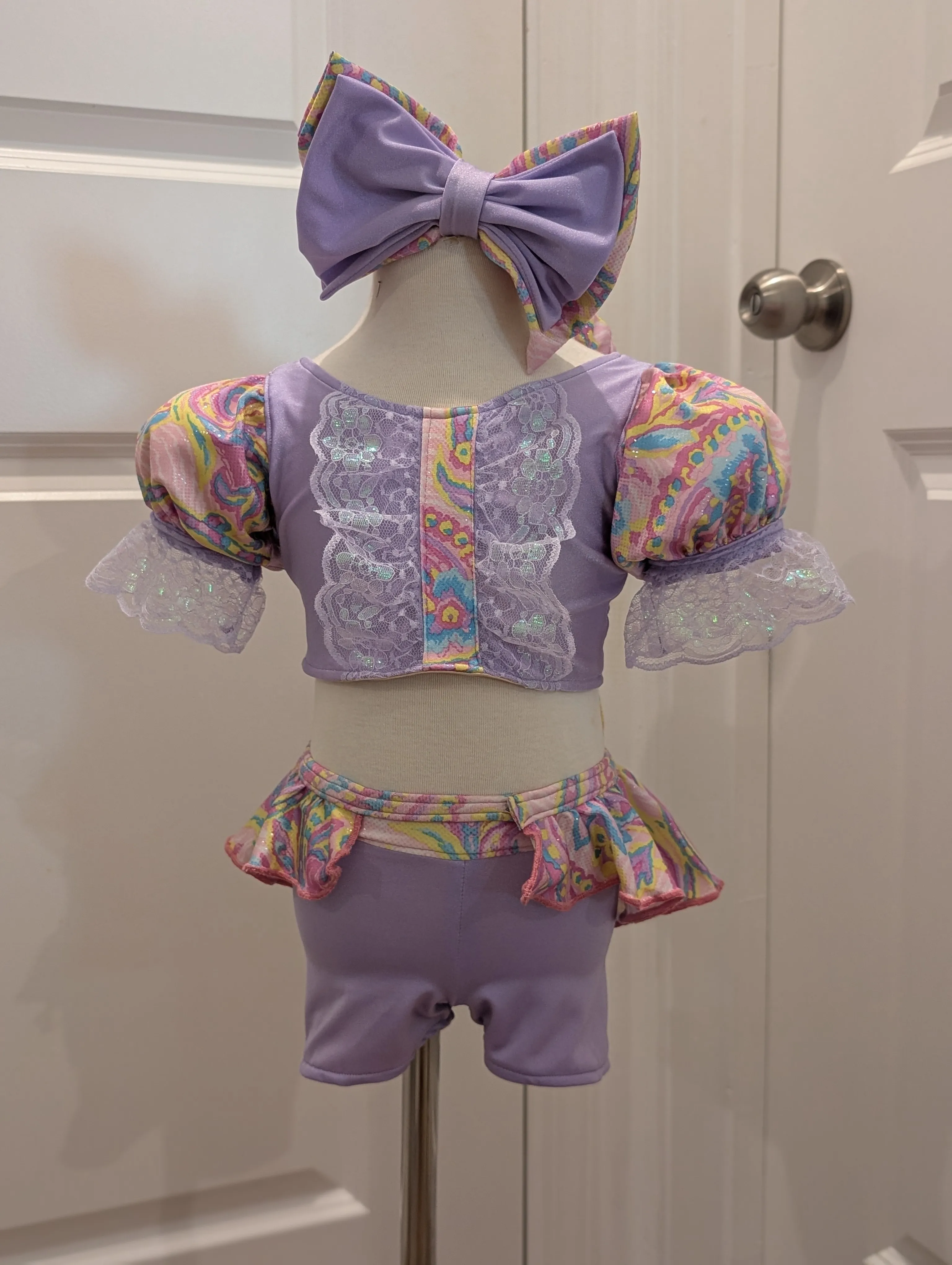 Purple Paisley Casual Wear 