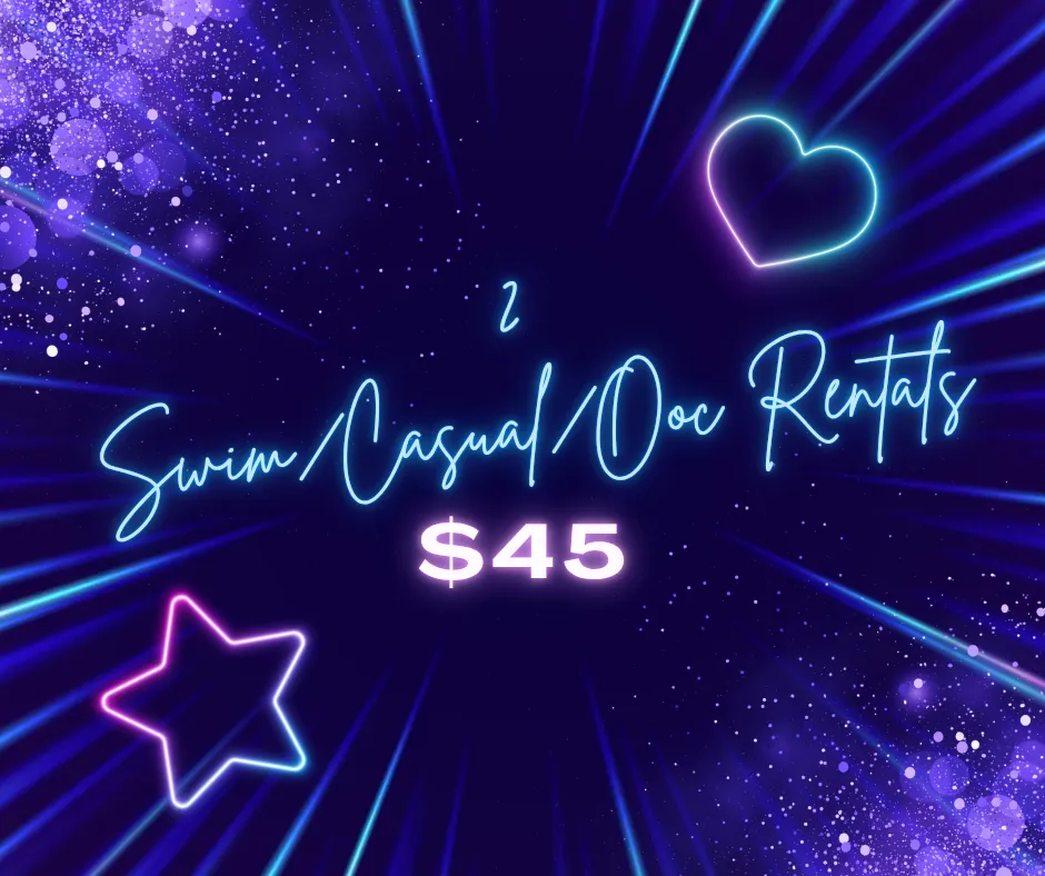 2 Swim/Casual/Ooc Rentals $45