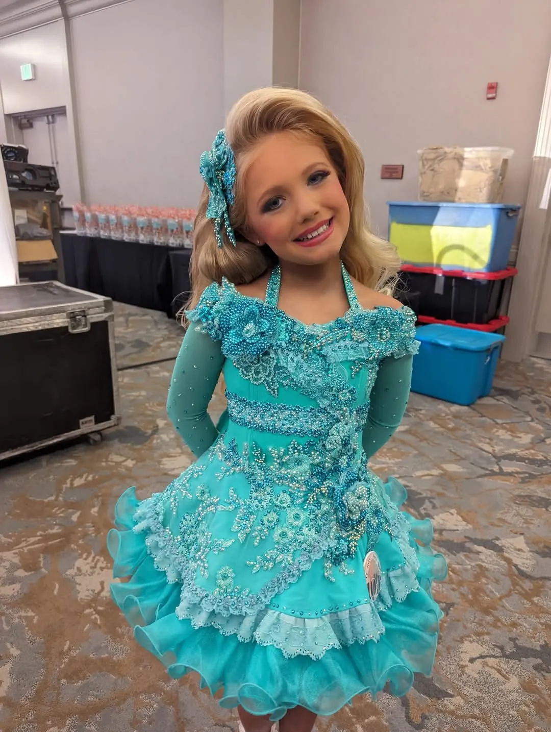 Teal Rachel Martinez Glitz 