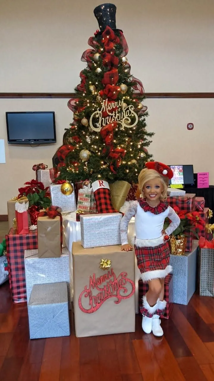 White and Plaid Christmas Wear 