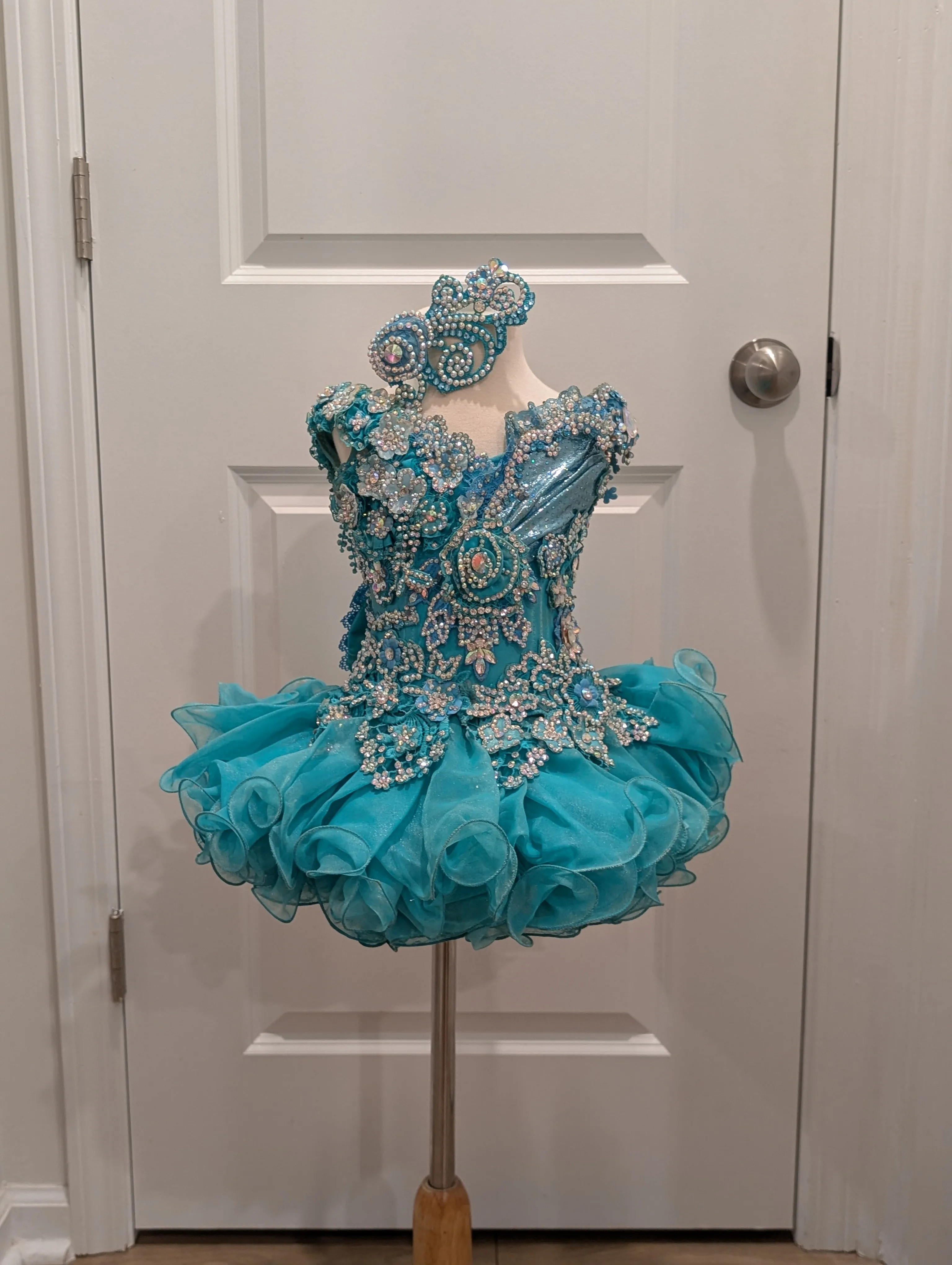 Teal Glitz Dress 