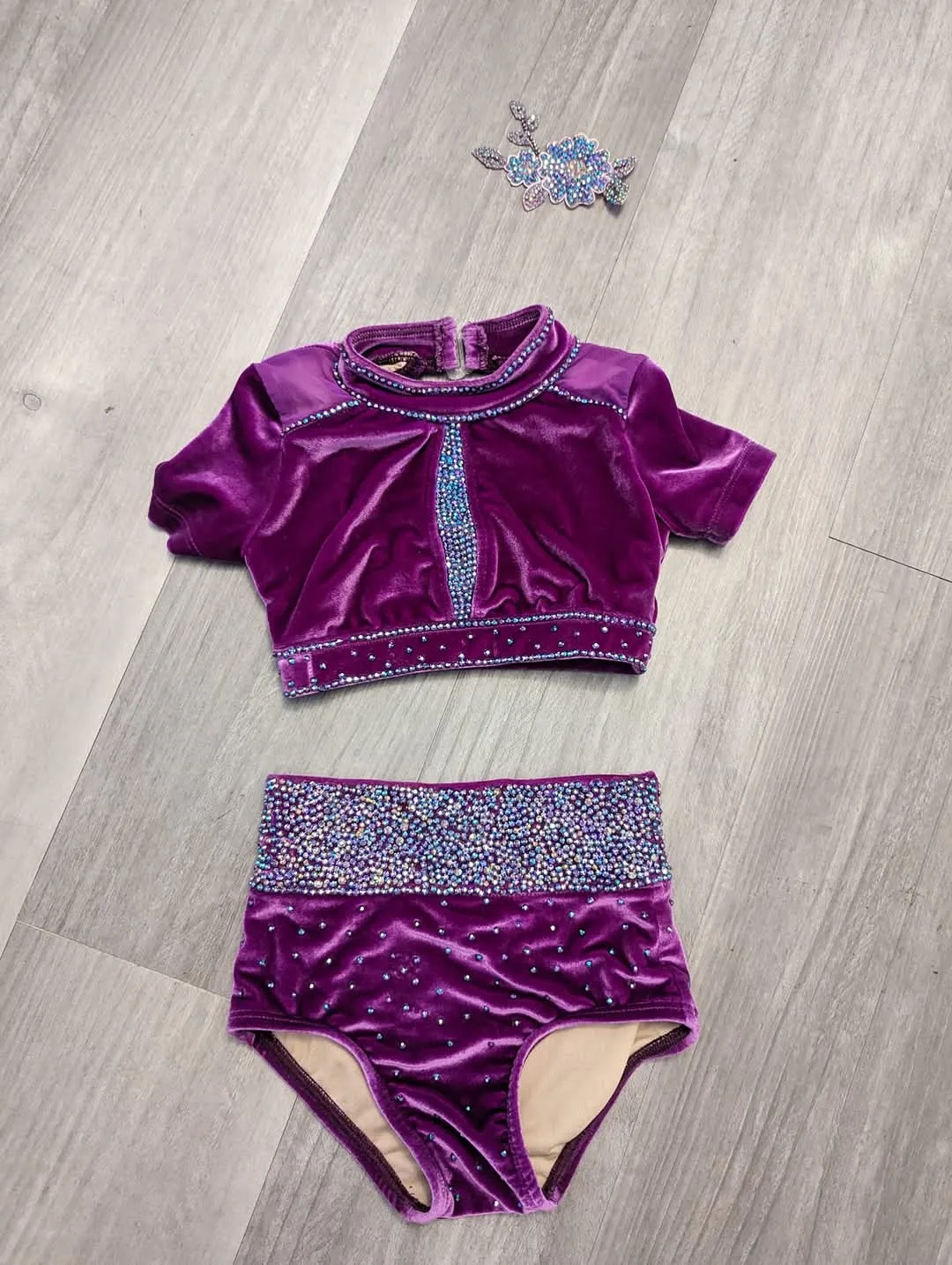 Purple Glitz Swim