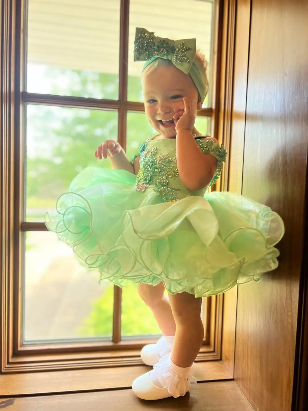 Mint Semi Glitz Babydoll 