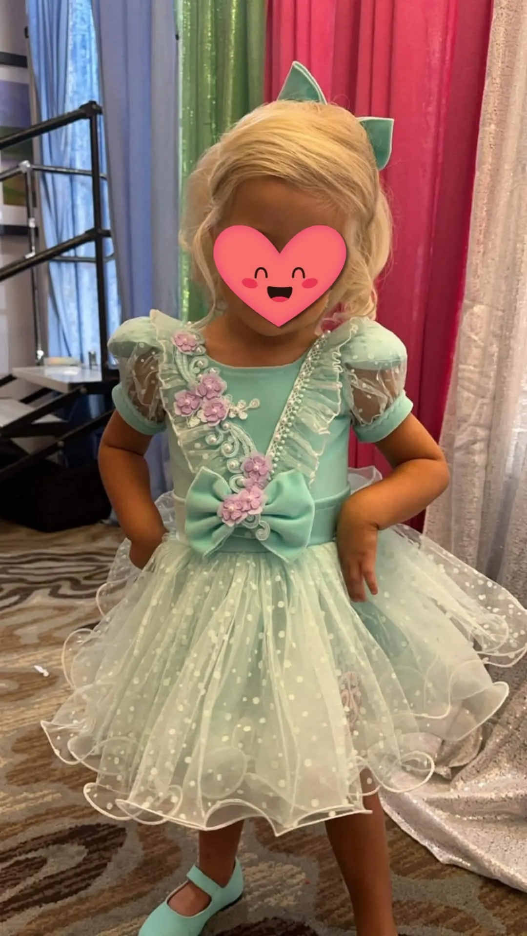 Charissa Buckley Mint and Purple Natural 