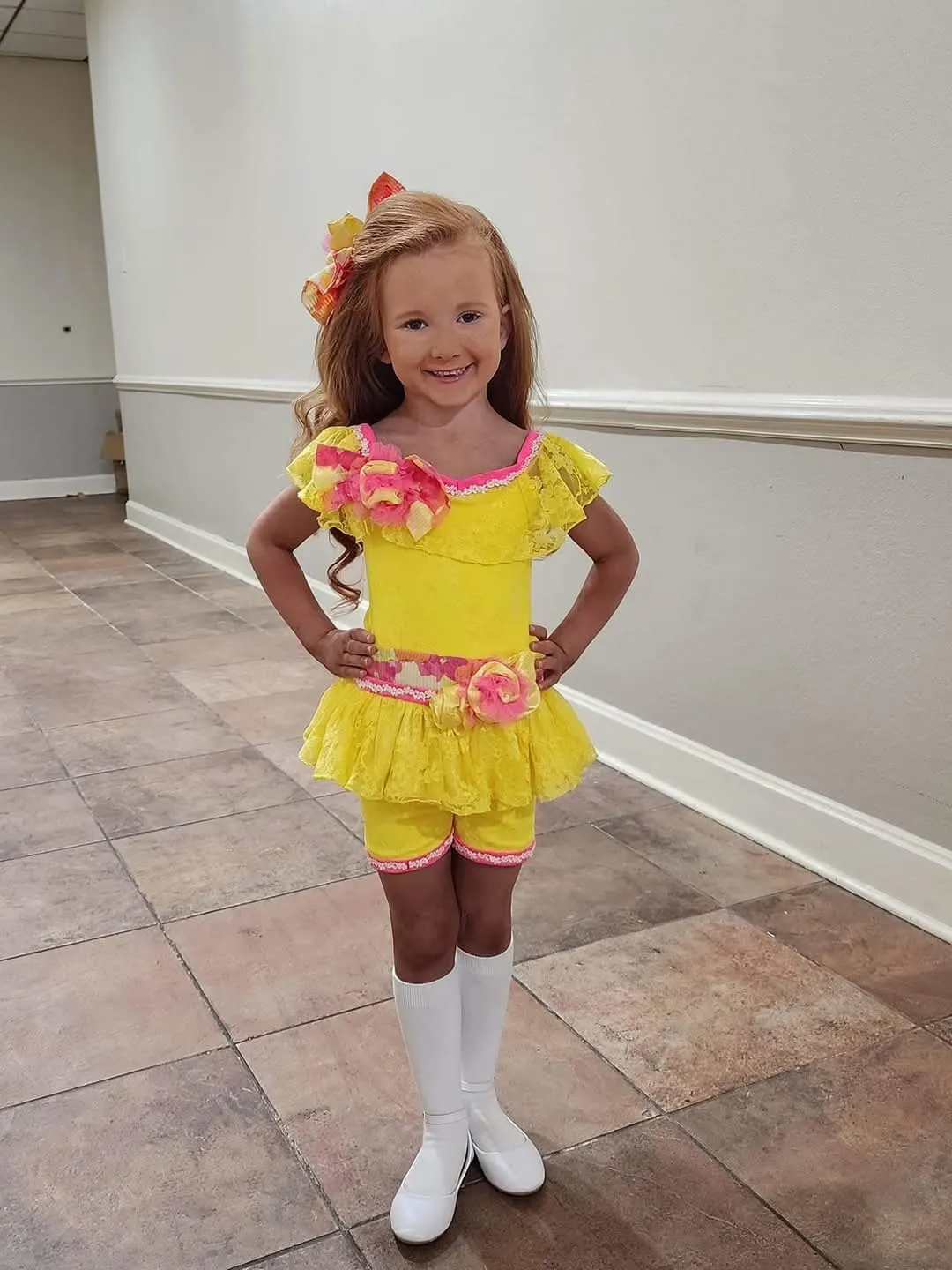 Yellow and Pink Casual Wear