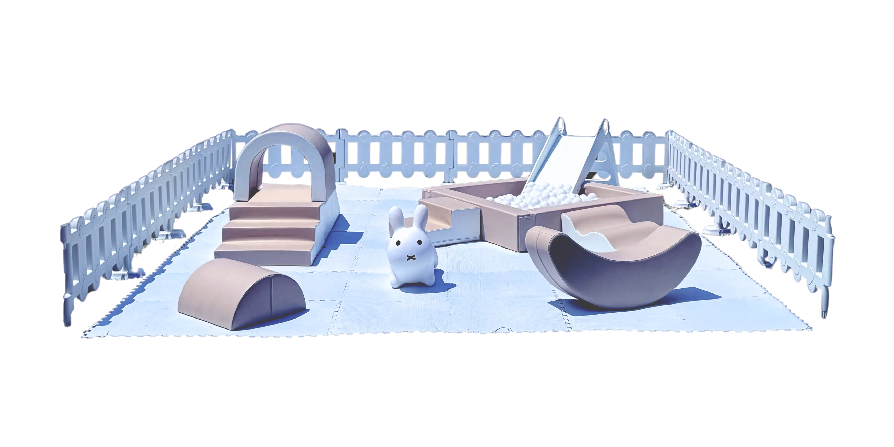 Tan & White Soft Play