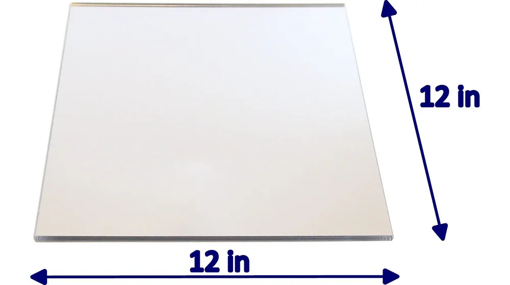 1x1 Mirror Acrylic with Baby Pin