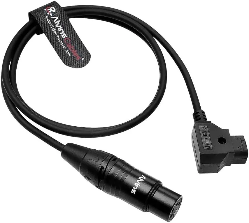  XLR 4 Pin Female to D-tap Power Cable