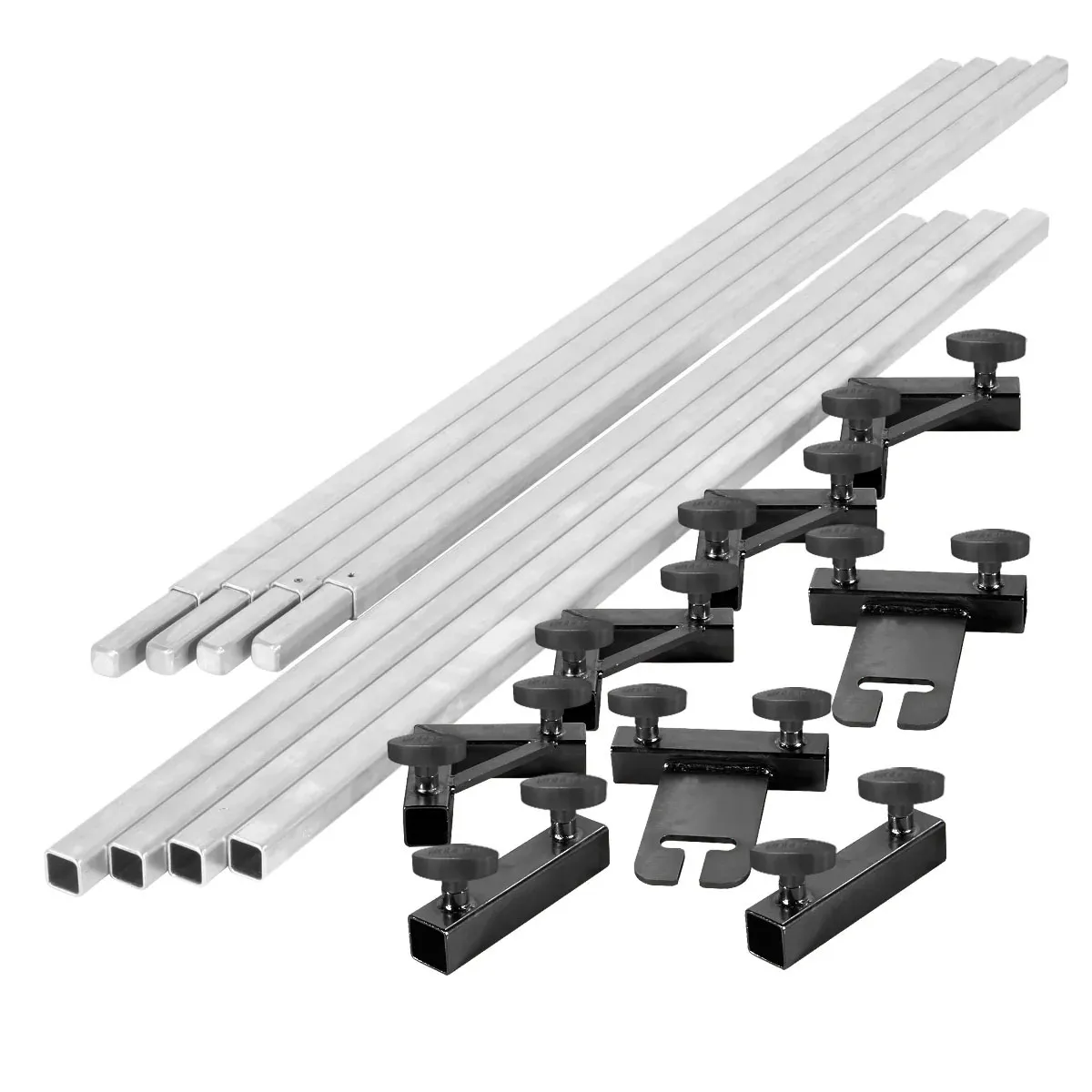 12' x 12' overhead frame with 6' sections (easy transport)