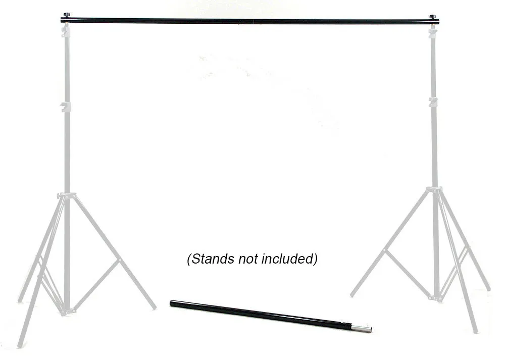 4-Section Twist Lock 9.5' Seamless Paper Backdrop Crossbar (Black)