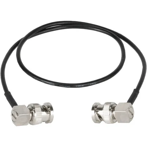 Thin Right-Angle to Right-Angle BNC SDI Cable