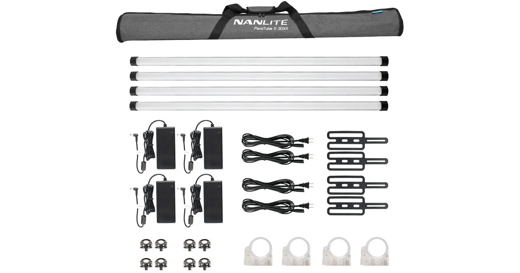 Nanlite PavoTube II 30XCR RGB LED Pixel Tube Light  (4', 4-Light Kit)