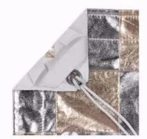 4 x 4 Silver Gold Checkerboard rag