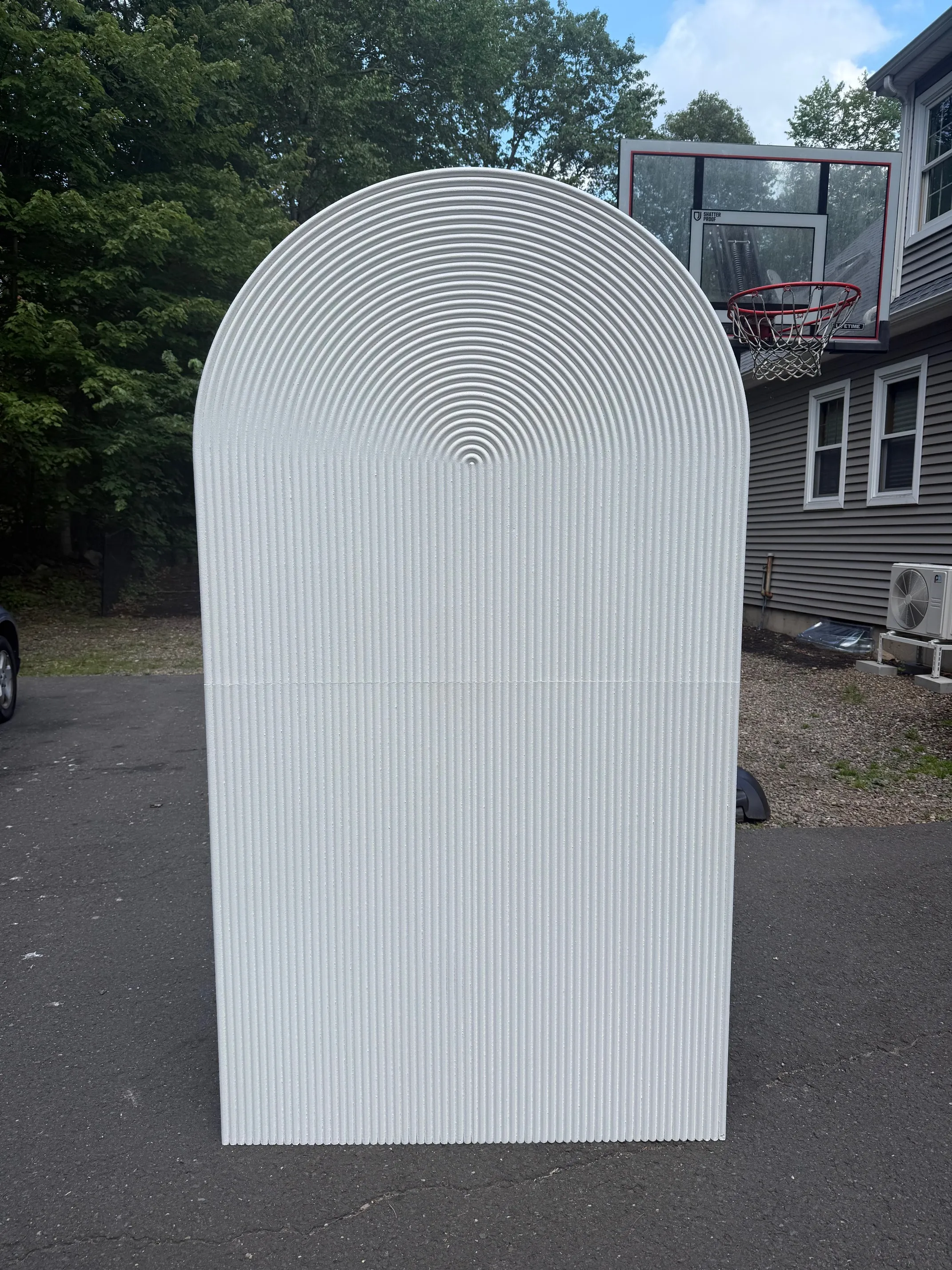 Ripple Arch Wood Backdrop