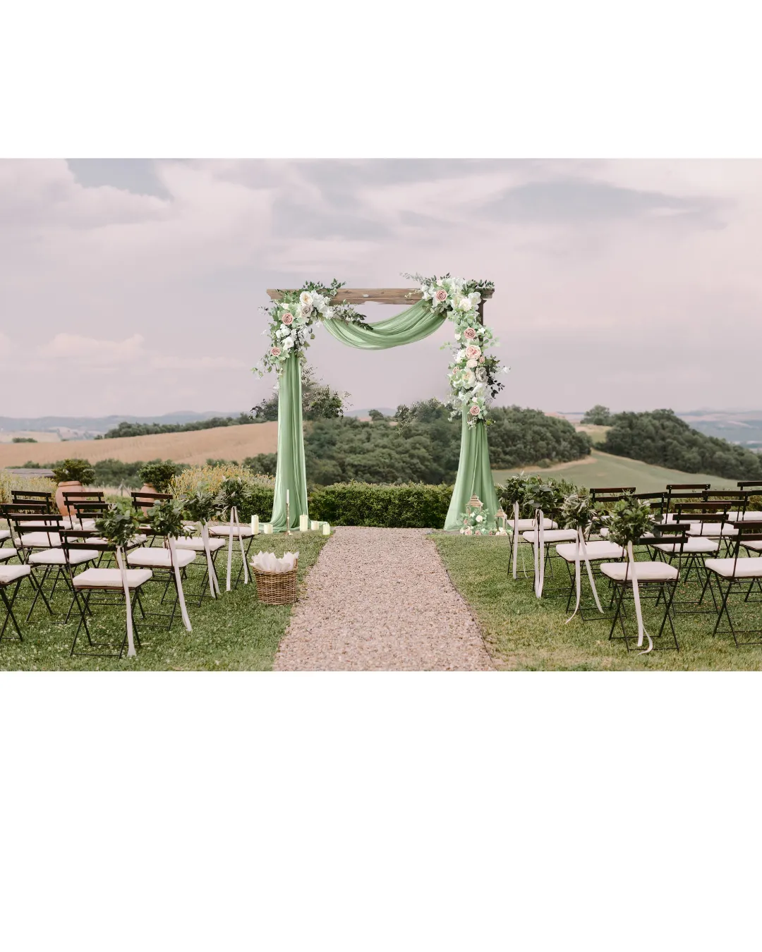 Sage Green Chiffon Draping Fabric