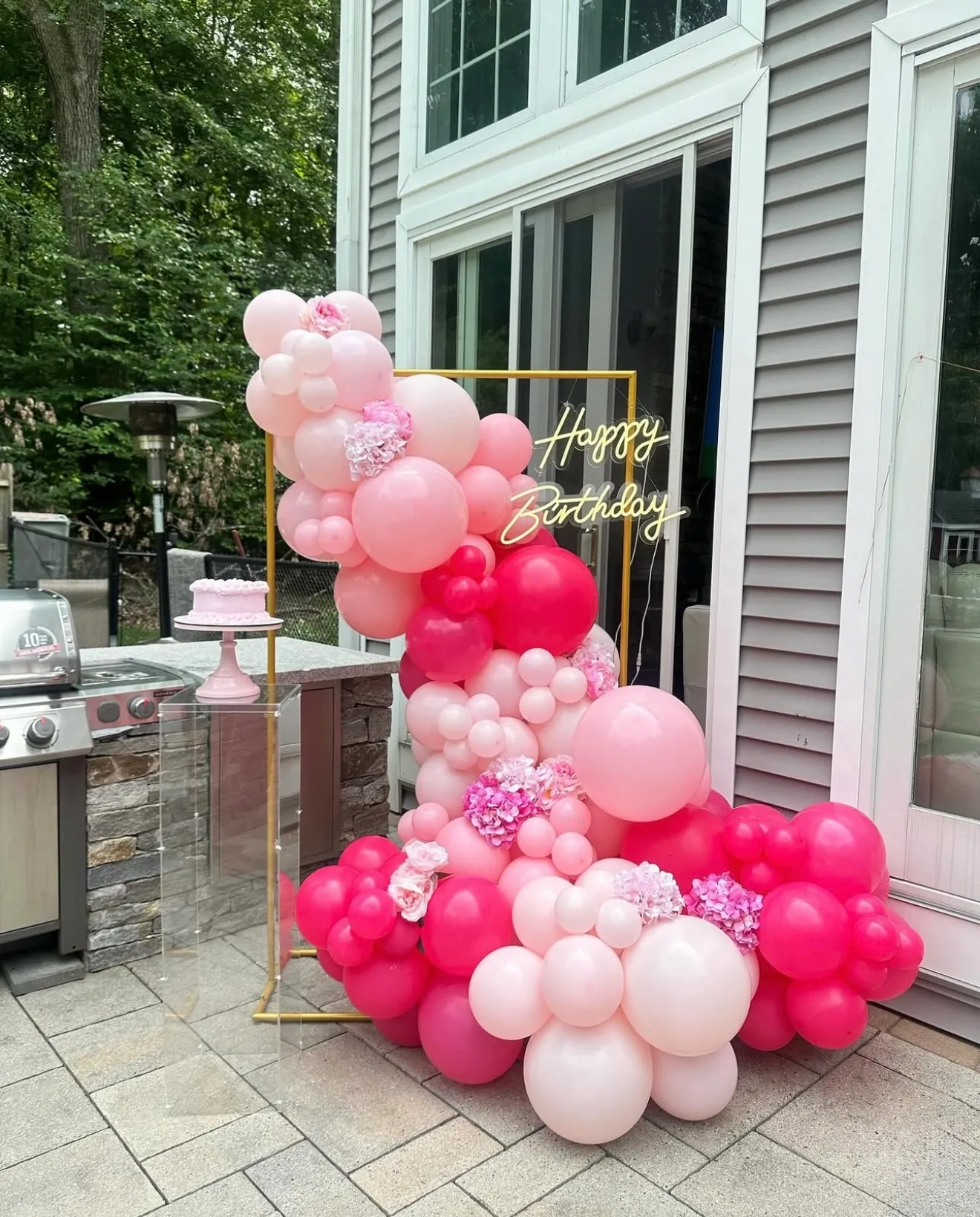 Wedding Gold Metal Arch (Rectangle)