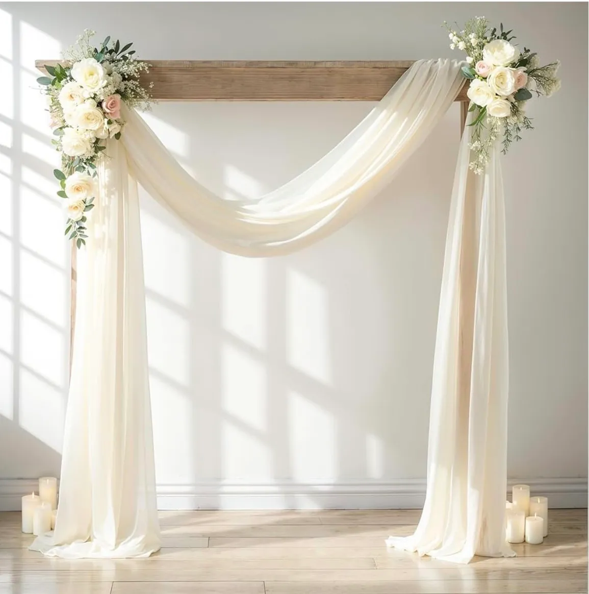 Ivory Chiffon Draping Fabric