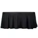 Black Round Table Linens (72")