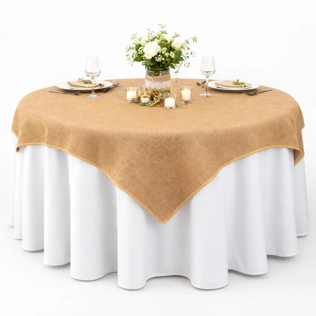 Burlap Table toppers