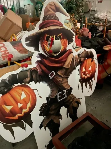 Sagome a tema zucca e halloween per selfie e allestimenti