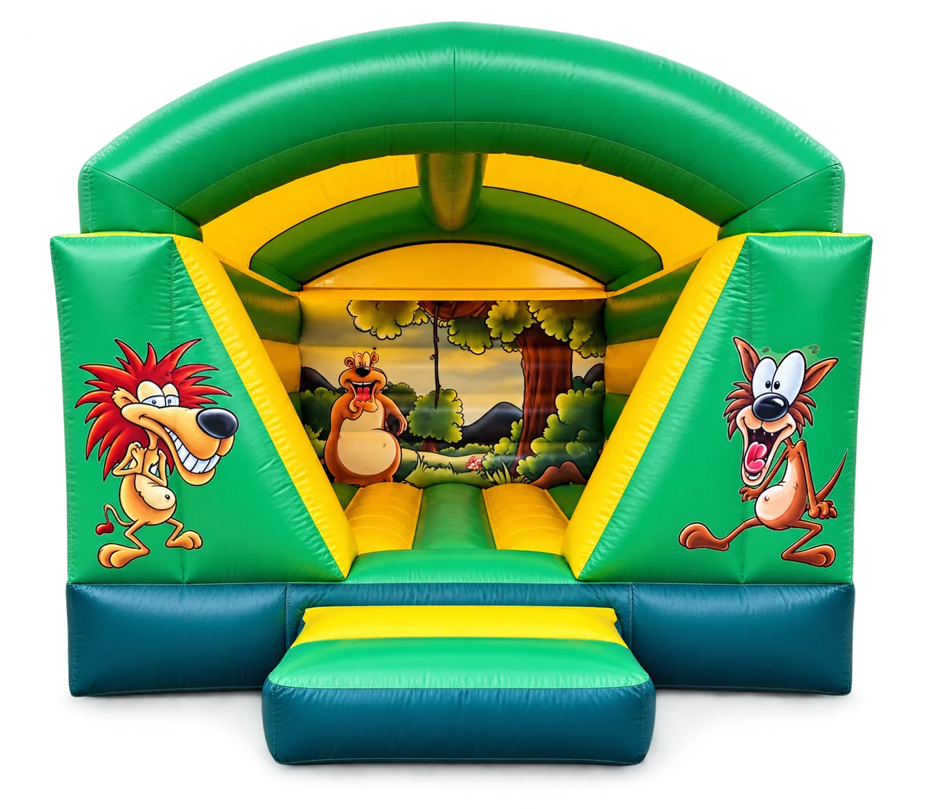 Springkussen jungle met dak
