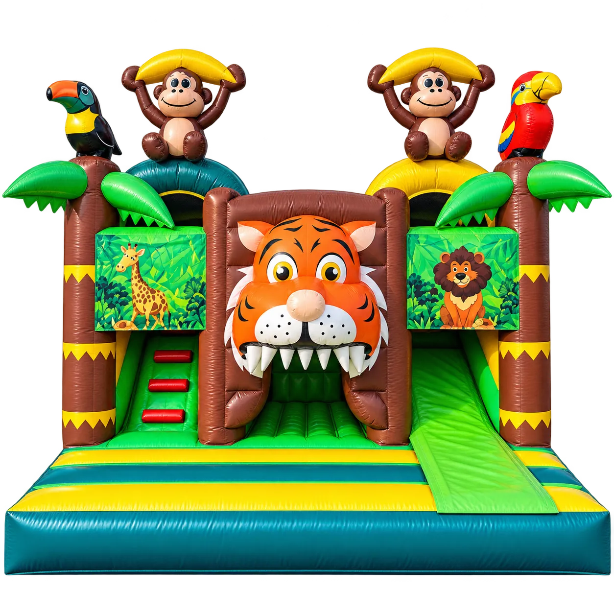 Springkussen Twinslide Jungle
