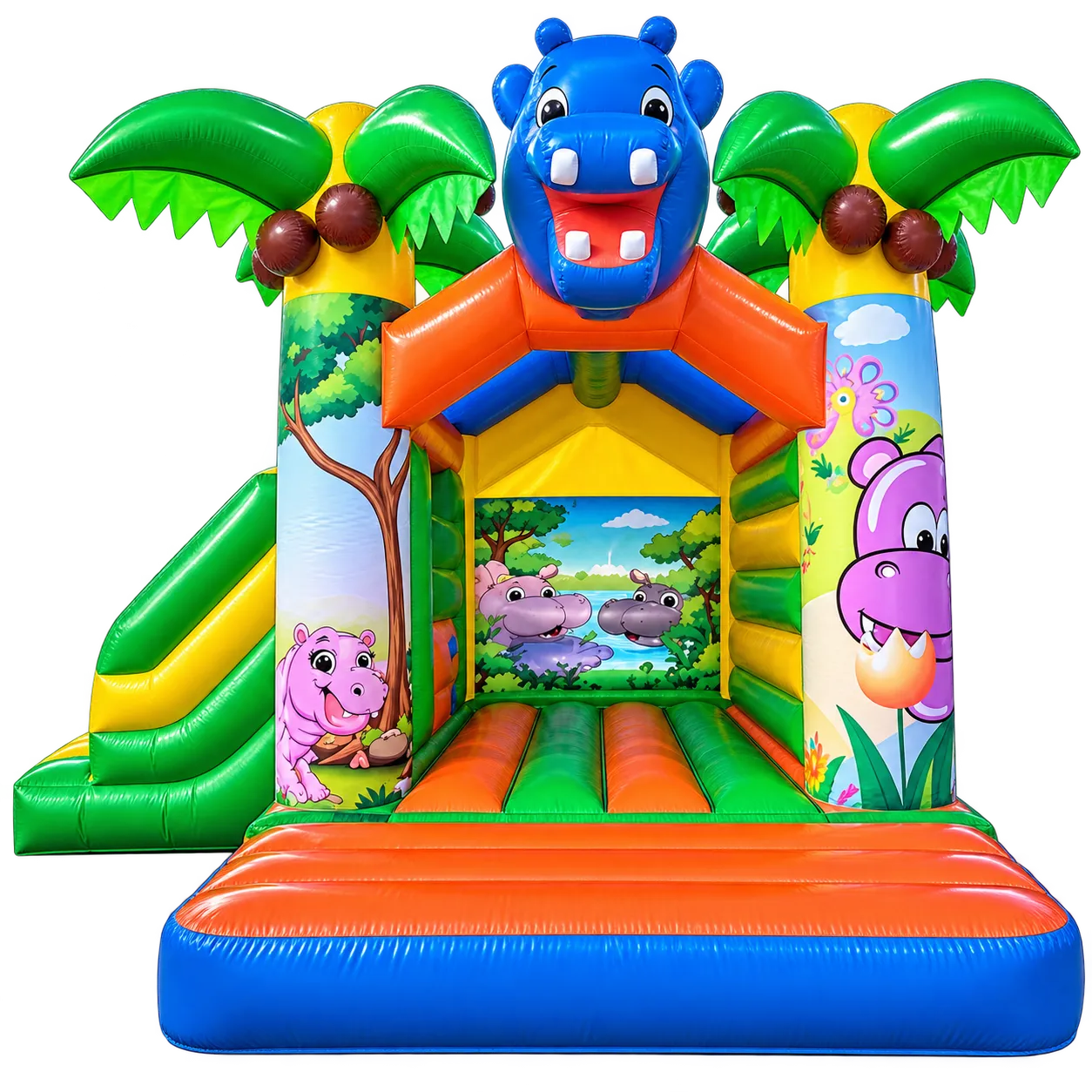 Springkussen Jungle Nijlpaard