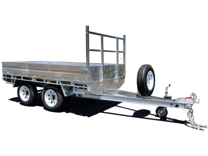 FOR SALE 10x6 Tandem Flat Top Trailer with Cage