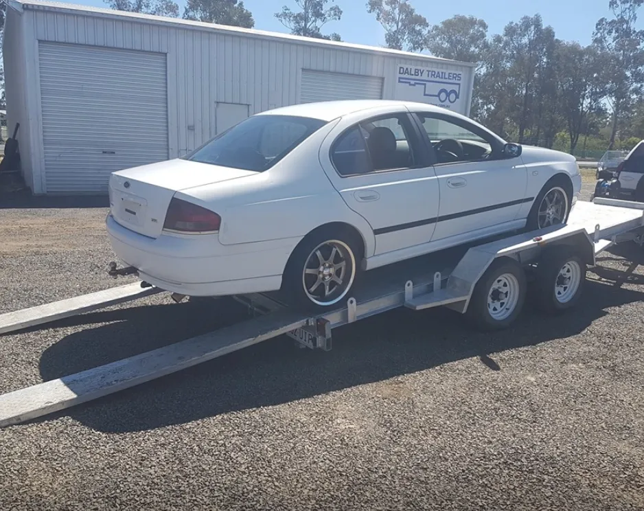 FOR SALE 5m x 2m Car Trailer Manual Tilt