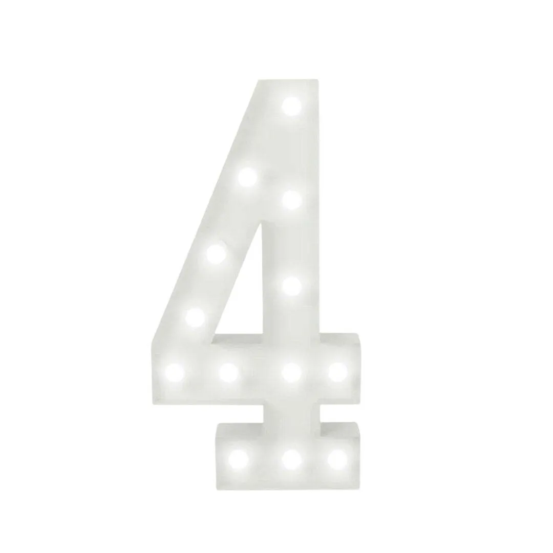 Marquee Number - “4”