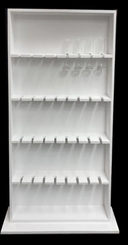 White Champagne Wall(48 glasses) 