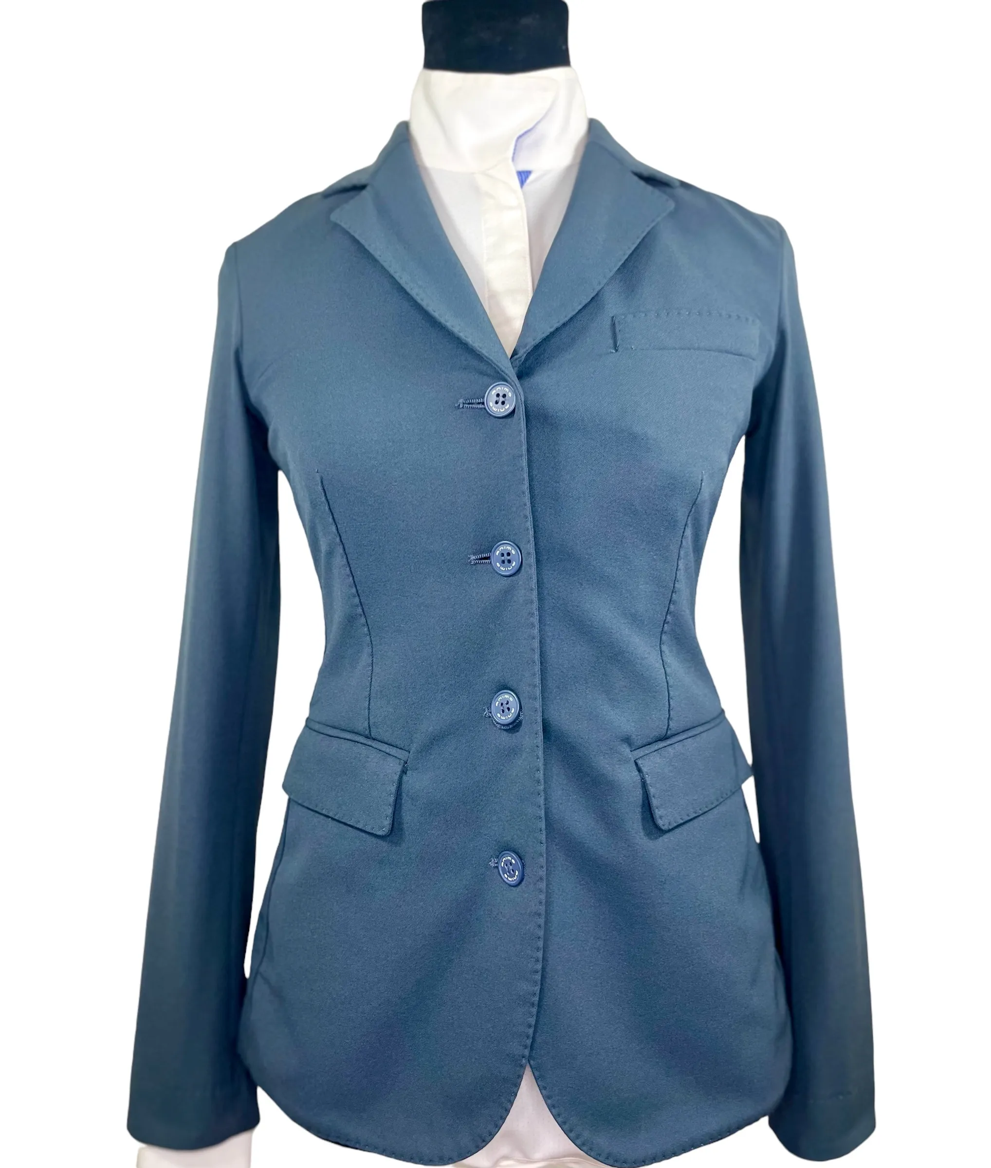 Animo Show Coat, Ladies IT38/US 2 (Runs Small), Blue Grey