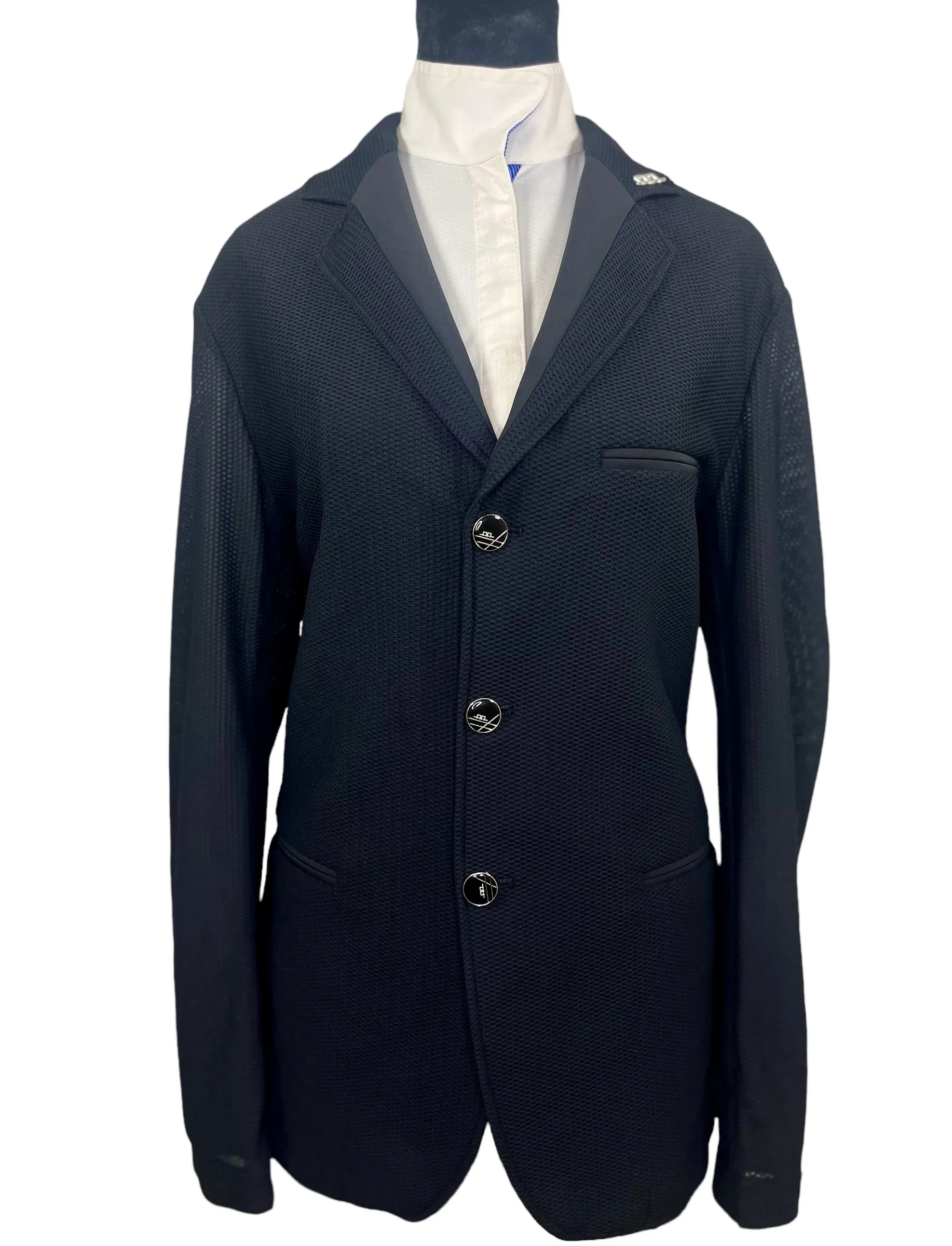 Alessandro Albanese Motionlite Mesh Show Coat, Men's Medium, Black