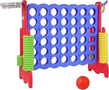 Four-in-a-row (ring toss & ball toss)