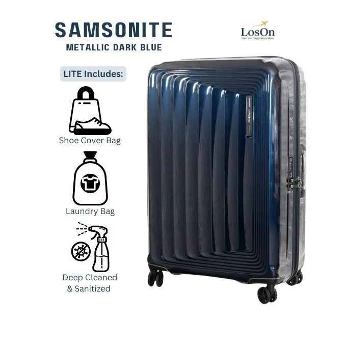 Large Check in - Metallic Dark Blue