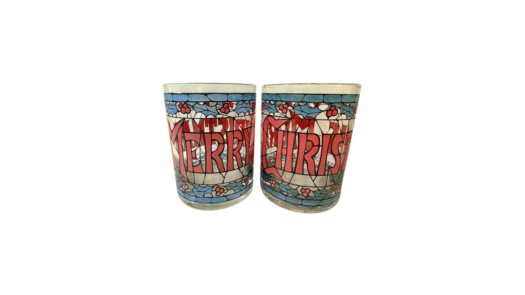 "Merry Christmas" Glasses