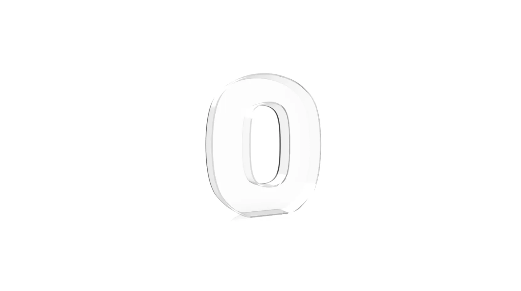 Acrylic Fillable Zero