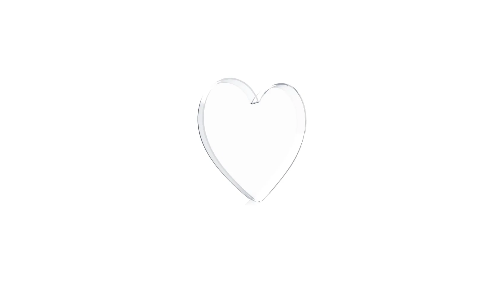 Acrylic Fillable Heart