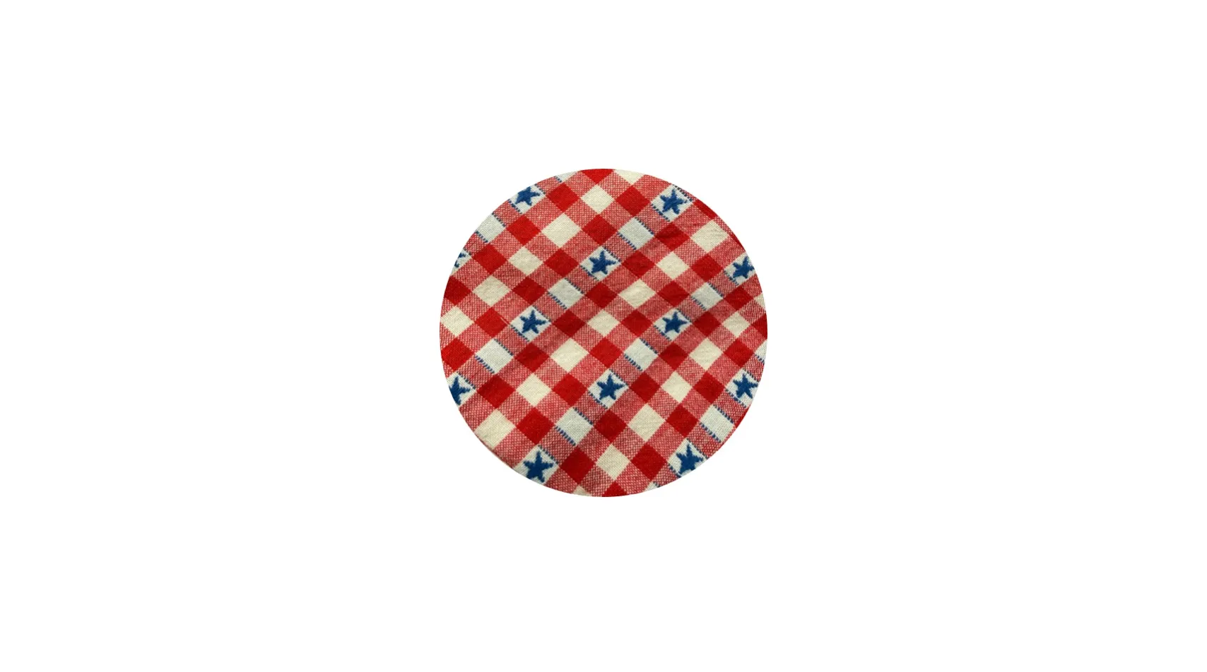 Red Checked Star Napkins