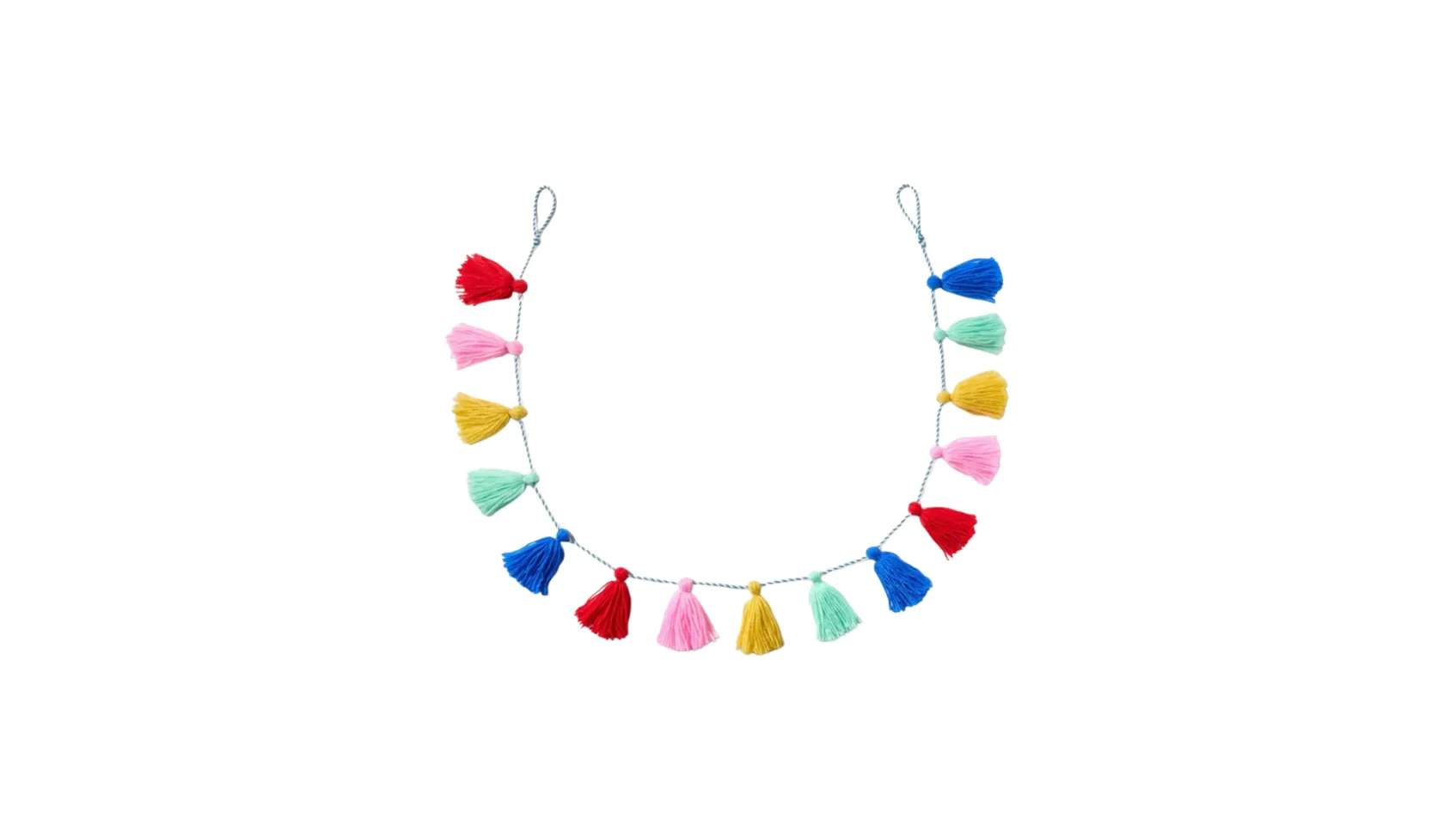Rainbow Tassels Garland
