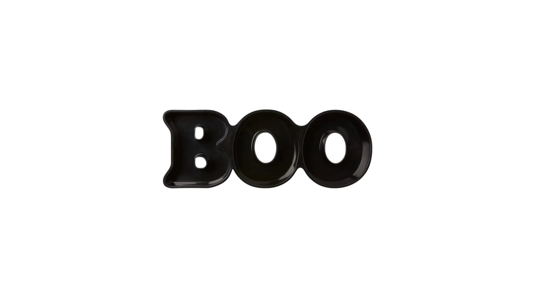 'BOO' fillable snack tray