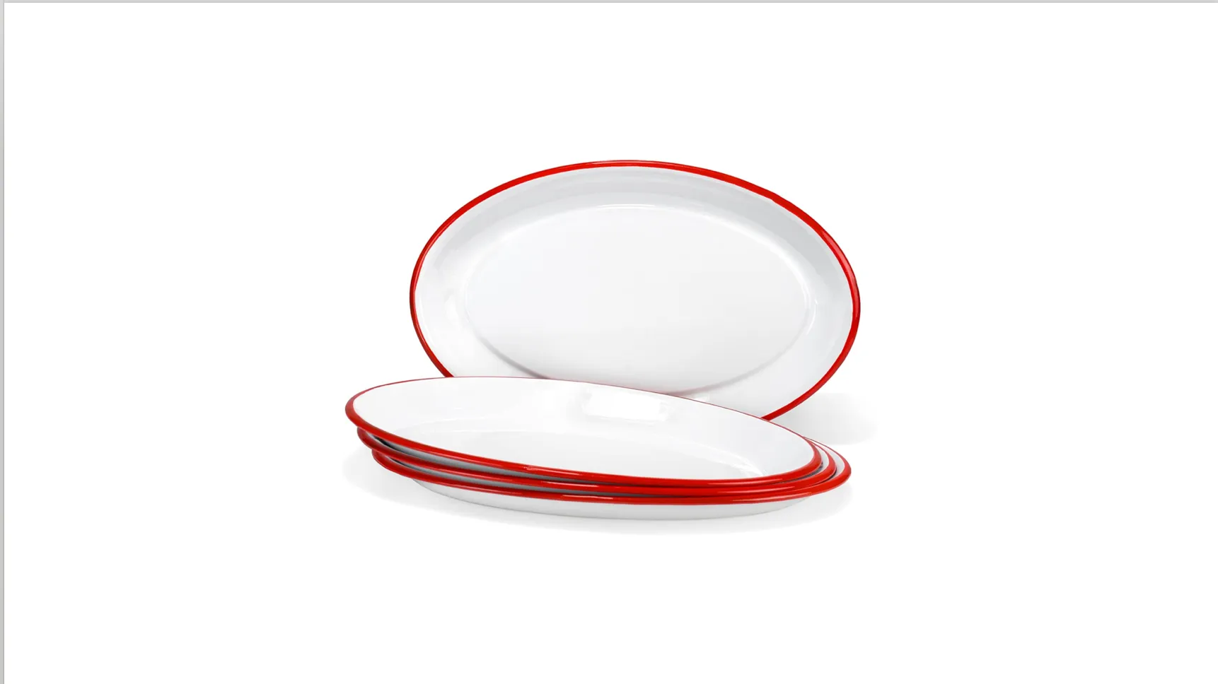 Enamelware Oval Tray Platter