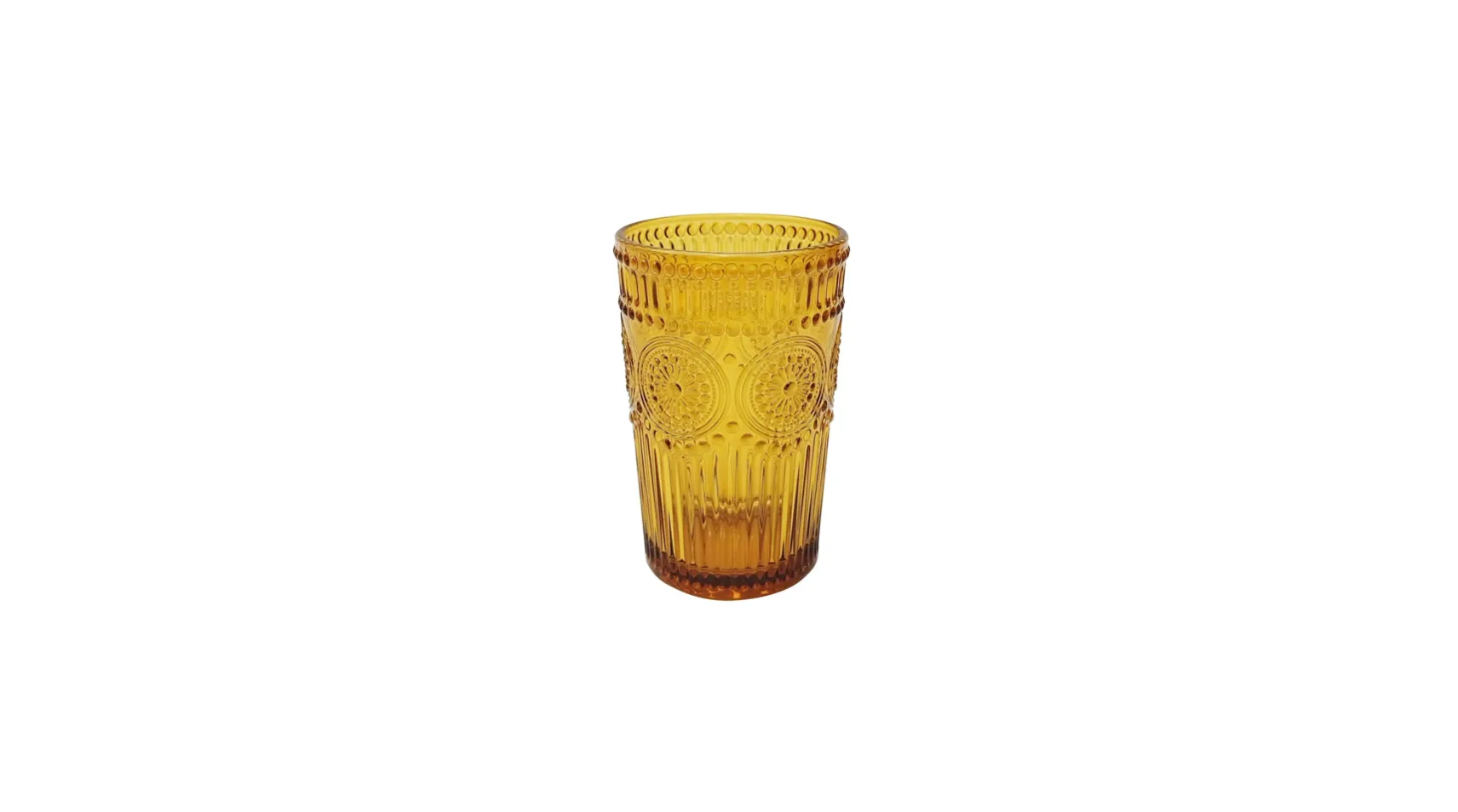 Amber Glass Cup