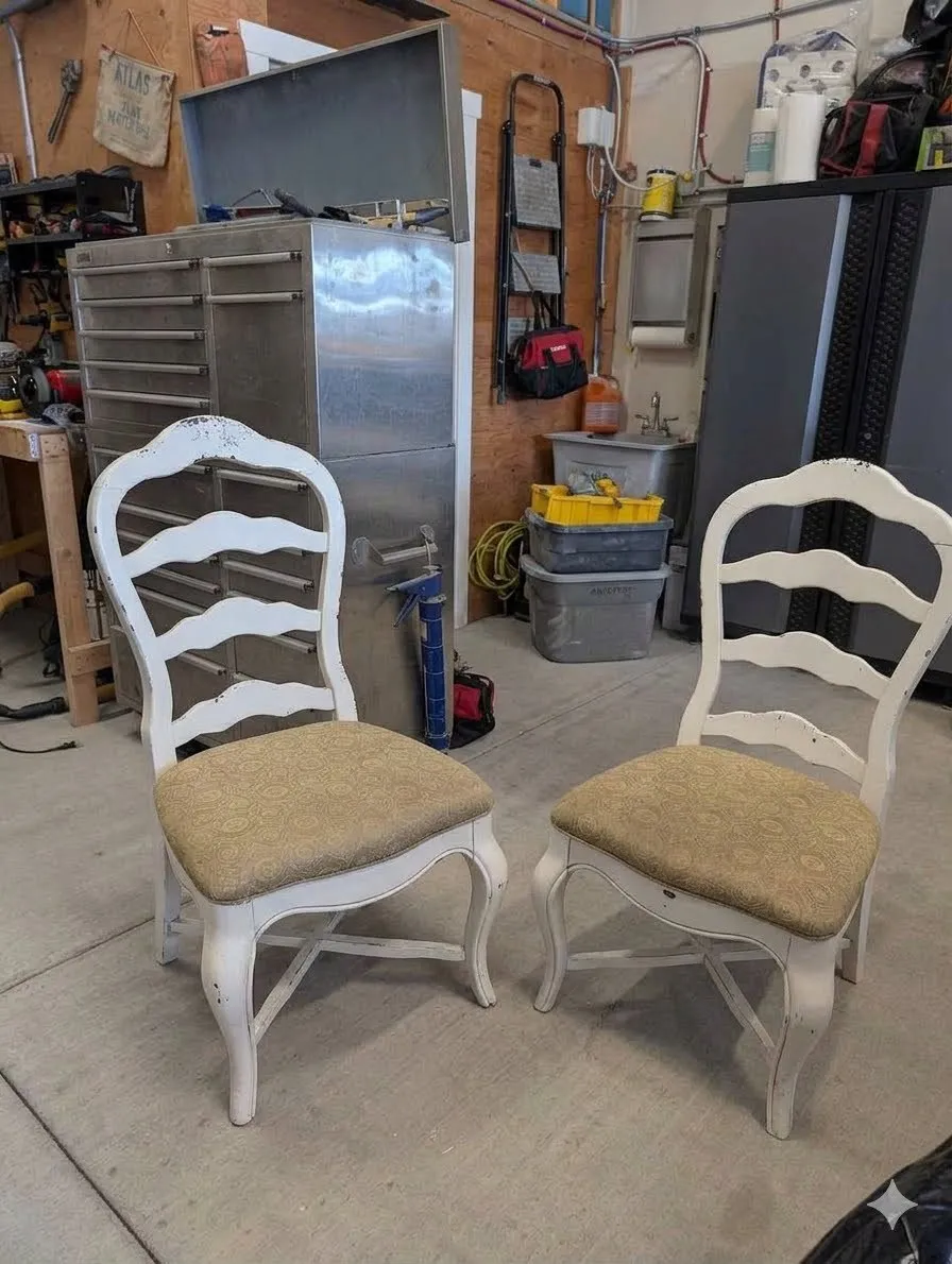 CHAIR - ANTIQUE WHITE