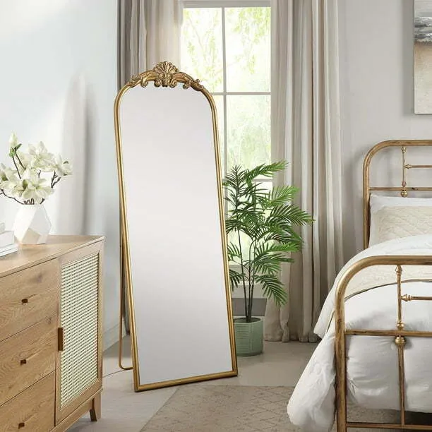 MIRROR - GOLD EASEL FULL LENGTH MIRROR