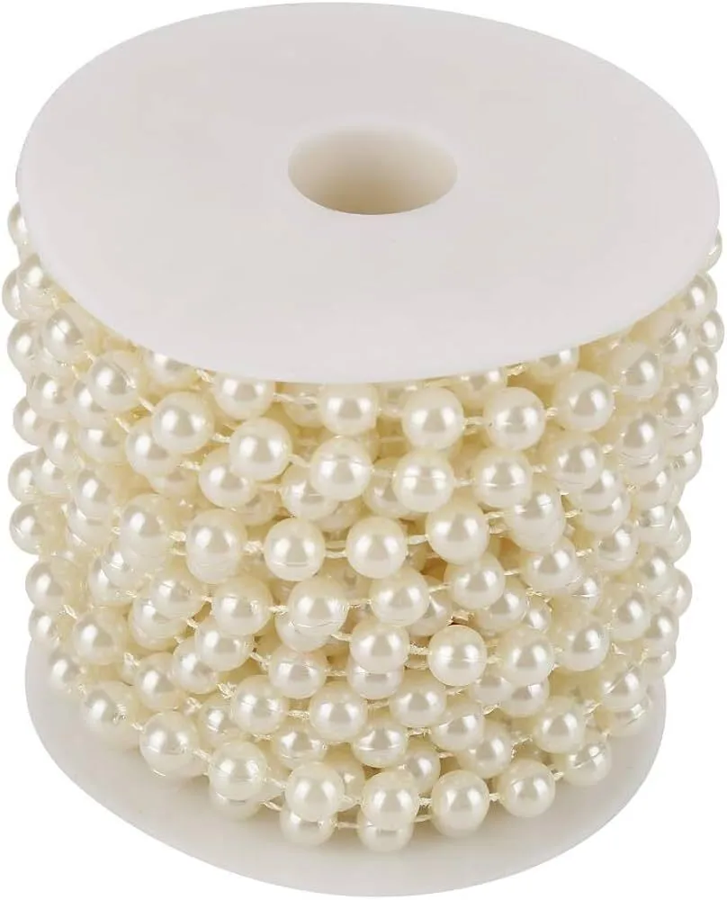 GARLAND - PEARL GARLAND - 8MM 11 FT GARLAND