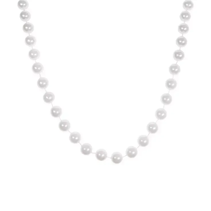 GARLAND - PEARLS - LARGE BEADS 12 FOOT FAUX PEARL STRAND Thickness: 0.5" 